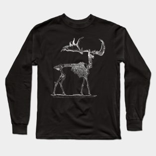 Moose Skeleton Long Sleeve T-Shirt